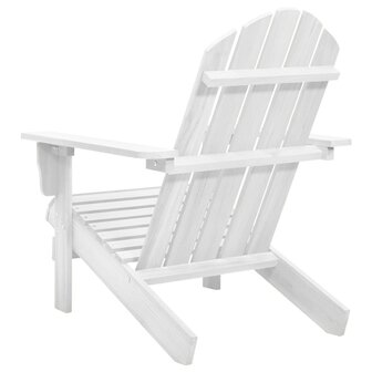 Tuinstoel hout wit