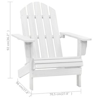 Tuinstoel hout wit