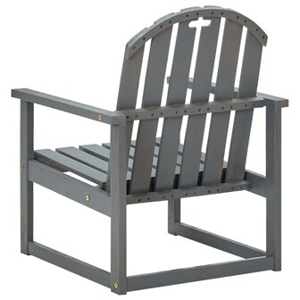 Tuinstoelen 2 st massief acaciahout grijs