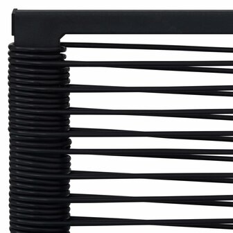 Tuinstoelen 4 st PVC-rattan zwart
