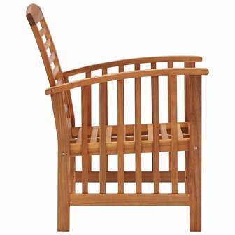 Tuinstoelen 2 st massief acaciahout