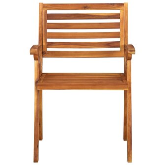 Tuinstoelen 6 st massief acaciahout