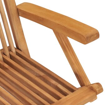 Tuinstoelen 8 st massief teakhout