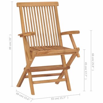 Tuinstoelen 8 st massief teakhout