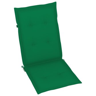 Tuinstoelen 4 st verstelbaar met kussens massief acaciahout