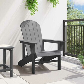 Adirondack-stoel Lichtgrijs 74 x 82 x 92cm HDPE