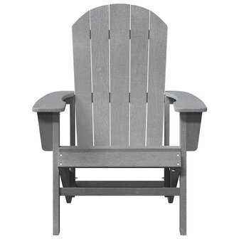 Adirondack-stoel Lichtgrijs 74 x 82 x 92cm HDPE