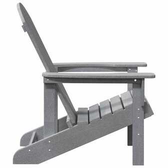 Adirondack-stoel Lichtgrijs 74 x 82 x 92cm HDPE
