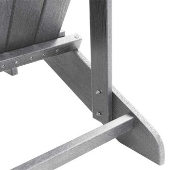 Adirondack-stoel Lichtgrijs 74 x 82 x 92cm HDPE