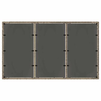 Tuin Eetset 5 pcs Grijs 150 x 90 x 75 cm poly rattan