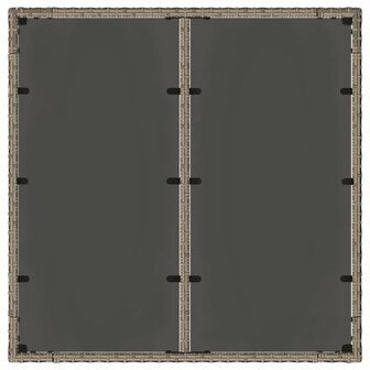 Tuin Eetset 5 pcs Grijs 90 x 90 x 75 cm poly rattan