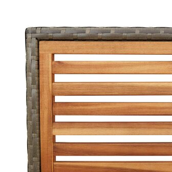 Tuinstapelstoelen 2 pcs Bruin en Grijs