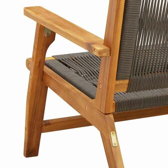 Tuinmeubelen 2 pcs Grijs 78 x 67 x 73cm Massief acaciahout