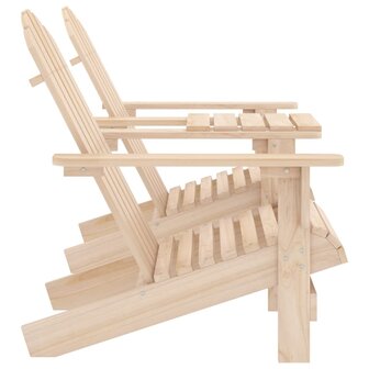 Tuinstoelen Adirondack met tafeltje massief vurenhout