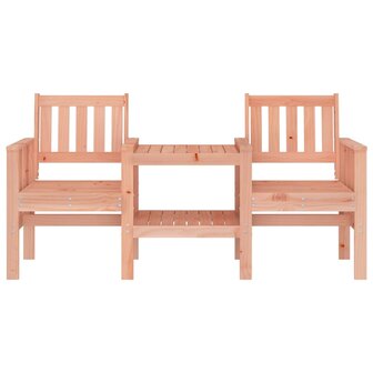 Tuinbank met tafel 2-zits massief douglashout