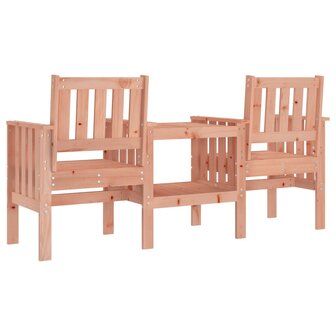 Tuinbank met tafel 2-zits massief douglashout