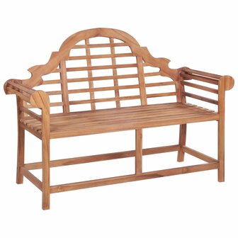 Tuinbank 127x58,5x92,5 cm massief teakhout