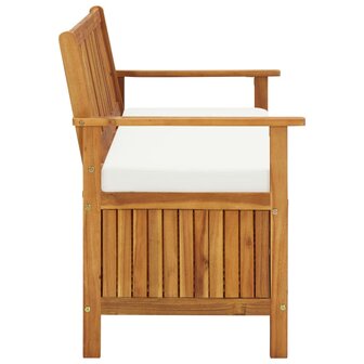 Tuinopslagbank 120x63x84 cm massief acaciahout