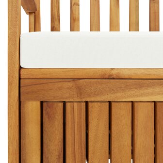 Tuinopslagbank 120x63x84 cm massief acaciahout