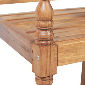 Bank Batavia met kussens 150 cm teakhout