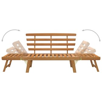 Tuinbank 2-in-1 190 cm massief acaciahout