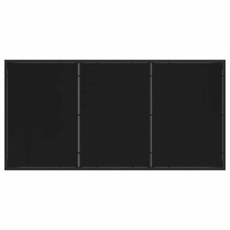 Tuin Eetset 7 pcs Zwart poly rattan