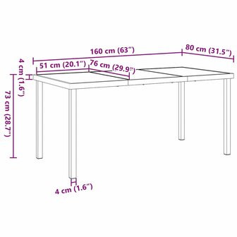 Tuin Eetset 7 pcs Zwart poly rattan