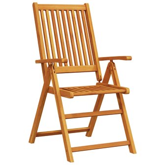 Tuin Eetset 5 pcs Bruin Massief acaciahout