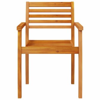 Tuin Eetset 5 pcs Bruin Massief acaciahout