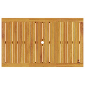 Tuin Eetset 7 pcs Bruin Massief acaciahout