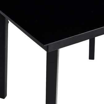 5-delige Tuinset met kussens poly rattan glas grijs