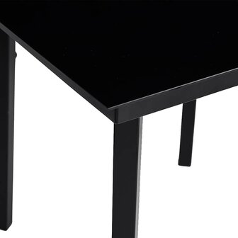 5-delige Tuinset met kussens poly rattan glas bruin