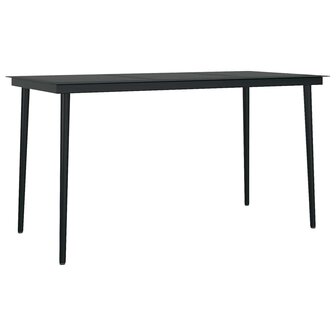 5-delige Tuinset met kussens poly rattan glas grijs