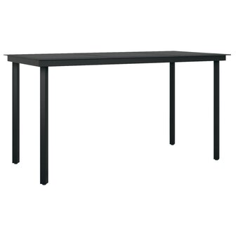 5-delige Tuinset met kussens poly rattan grijs