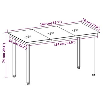 5-delige Tuinset met kussens poly rattan grijs