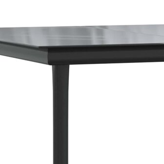 5-delige Tuinset met kussens poly rattan glas grijs
