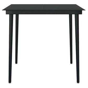 5-delige Tuinset met kussens poly rattan glas grijs