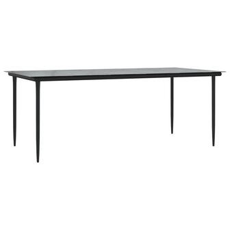 9-delige Tuinset met kussens poly rattan grijs