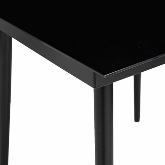 5-delige Tuinset met kussens poly rattan grijs