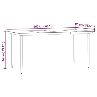 7-delige Tuinset met kussens poly rattan grijs