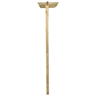 Tuinhek met latwerk en pergola 300x50x200 cm ge&iuml;mpregneerd hout