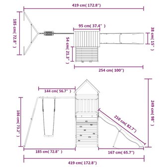 Speelhuis massief douglashout