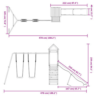 Speelhuis massief douglashout