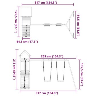 Speelhuis massief douglashout