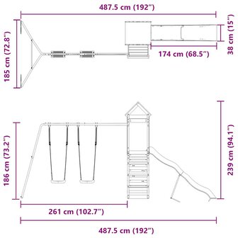 Speelhuis massief douglashout