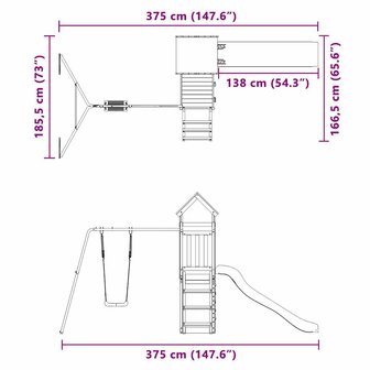 Speelhuis massief douglashout