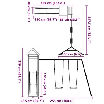 Speelhuis massief douglashout