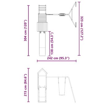 Speelhuis massief douglashout