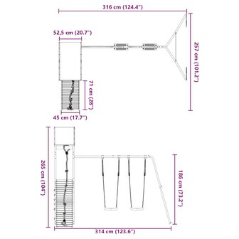 Speelhuis massief douglashout