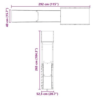 Speelhuis massief grenenhout